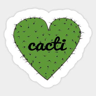 Cacti Love Sticker